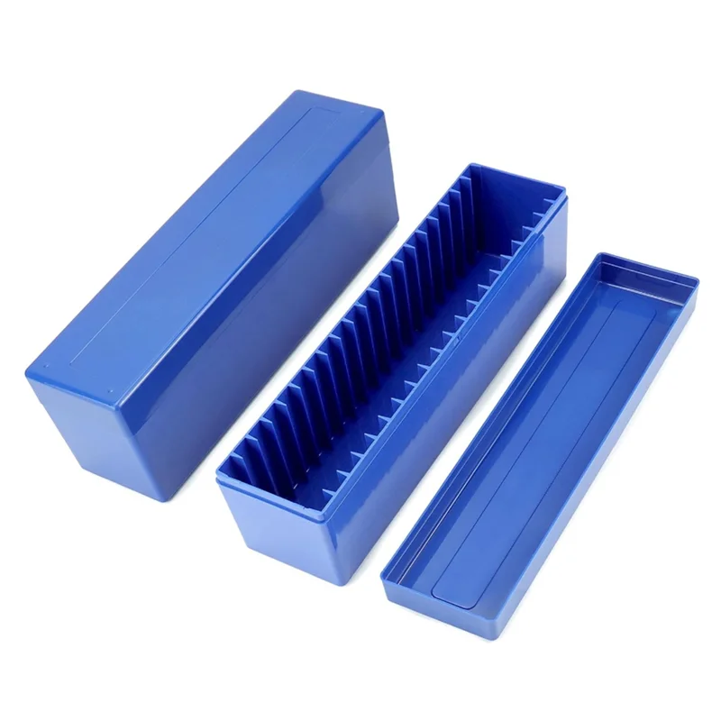 2Pcs Coin Slab Storage Box Plastic Coin Box Coin Compatible With 20 Slab Coin Holders, For Collectors Coin Storage Blue