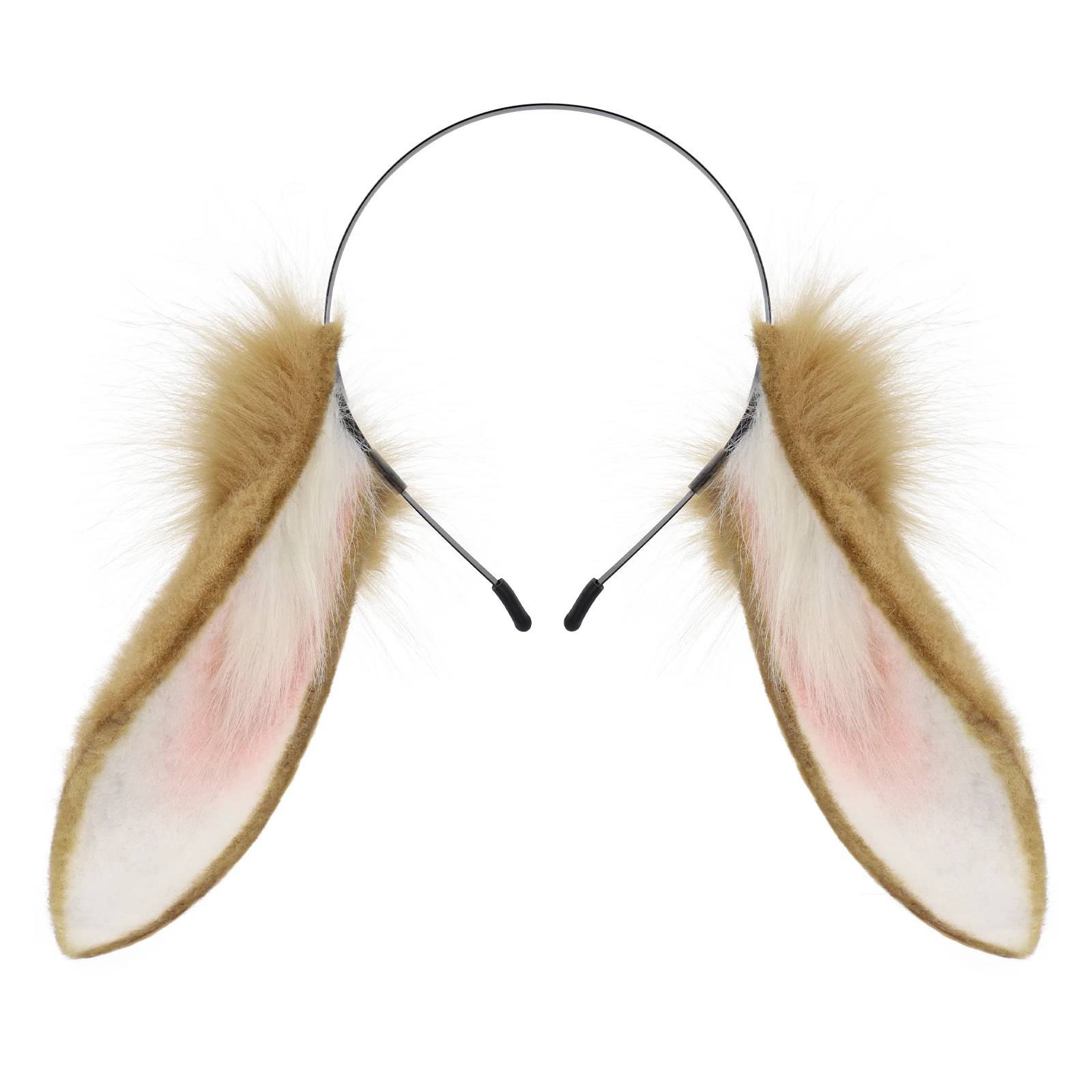 Tier Kaninchen Ohren Stirnband Kunstpelz Hase Kopfbedeckung Plüsch Haarband Party Cosplay Kostüm Zubehör