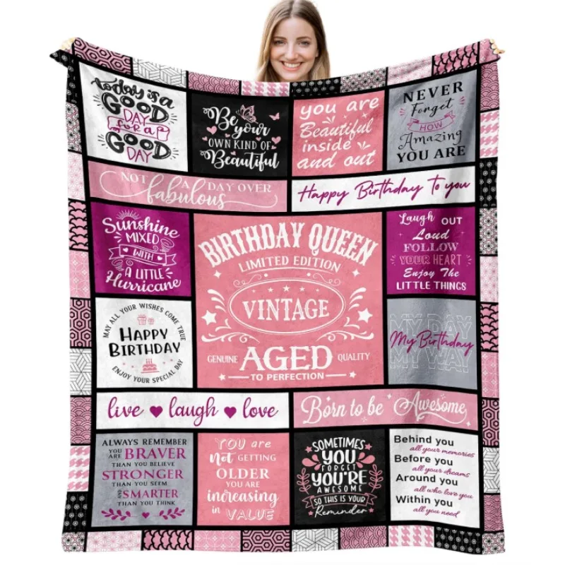 

Birthday gifts for women girls, friendship gifts for her, unique gifts for women birthdays,best birthday throw blanket for women