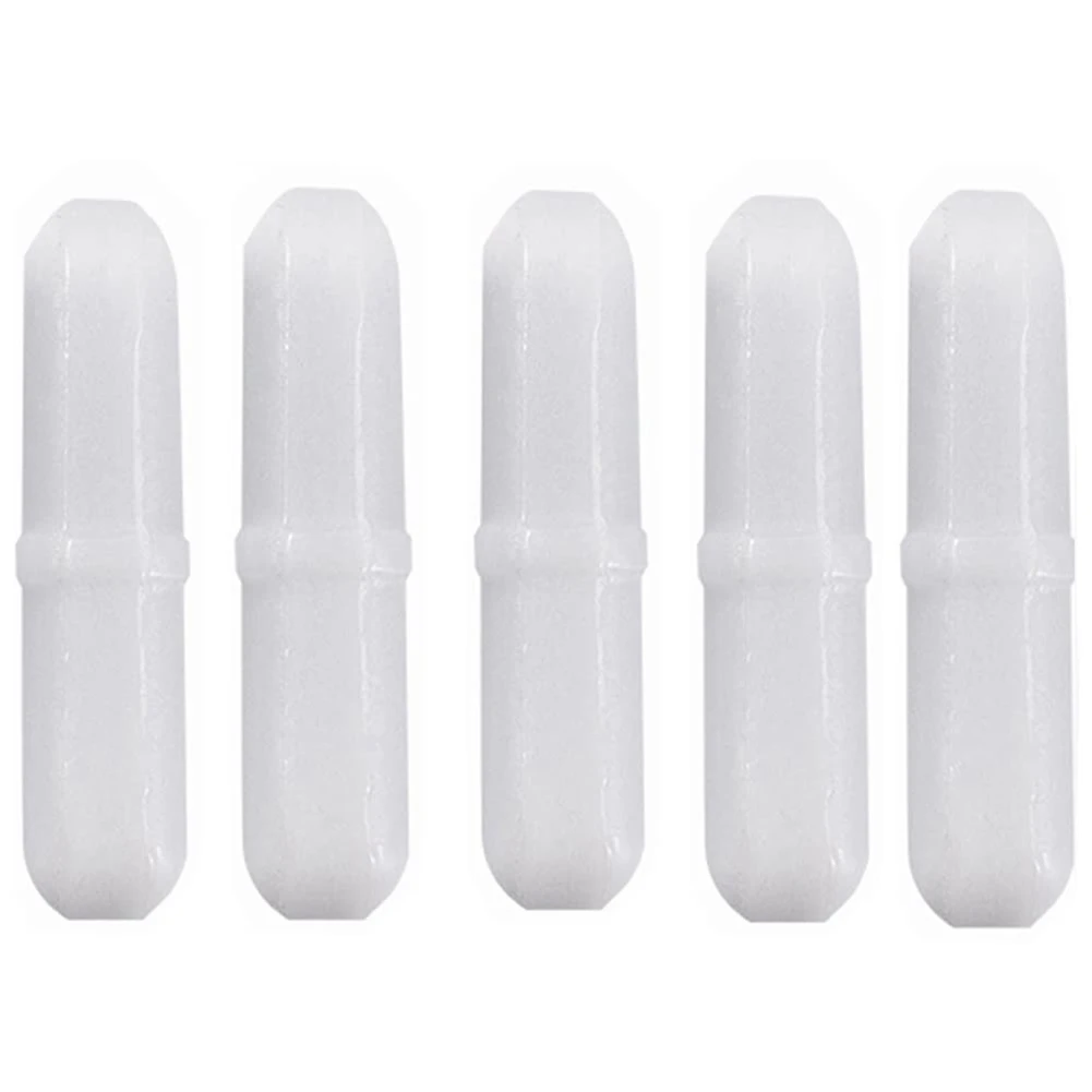 5Pcs 30mm/ 1.2 Inch PTFE Magnetic Stirrer Mixer Stir Bar, White Color, Stir Rod Magnetic, Lab Stir Plate Bar