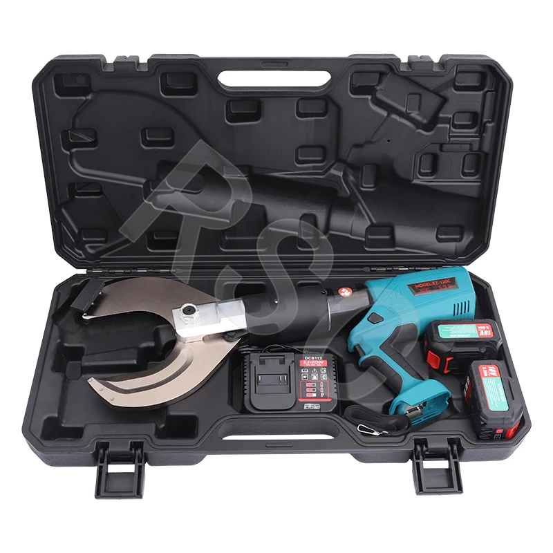 Rechargeable Electric Hydraulic Cable Cutter EC-120C Hydraulic Battery Cable Cutter Tool up to Diameter 120mm AL/CU Cable