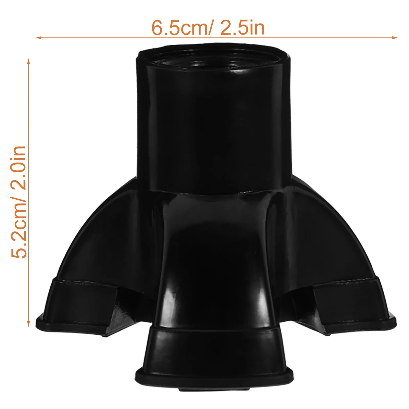 4Pcs Walking Cane Tips Replacement Non-Slip Rubber Foot Covers for Trekking Poles Crutches Walking Sticks Mud Snow Protection