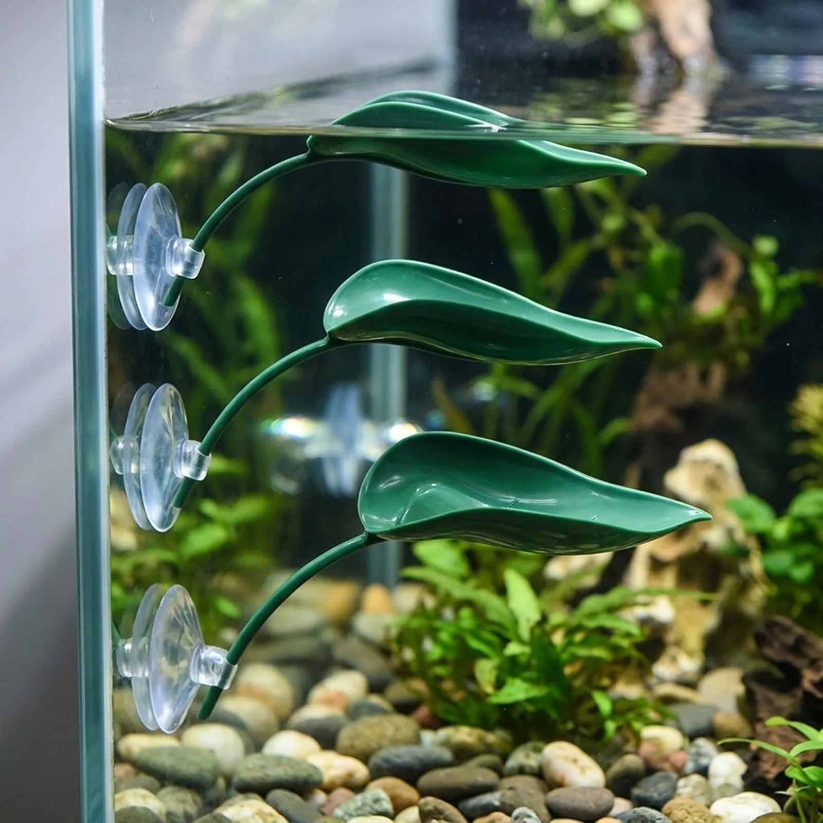 Perfect For Small Enclosures Leaf-Shaped Decor Compact Amphibian Accessories Environment Enrichment Functional And Decorative