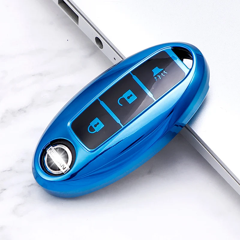 

Автомобильный чехол для ключей с 3/4/5 кнопками для Nissan Qashqai X-Trail T31 T32 Juke J10 J11 Kicks Tiida Pathfinder Note для Infiniti