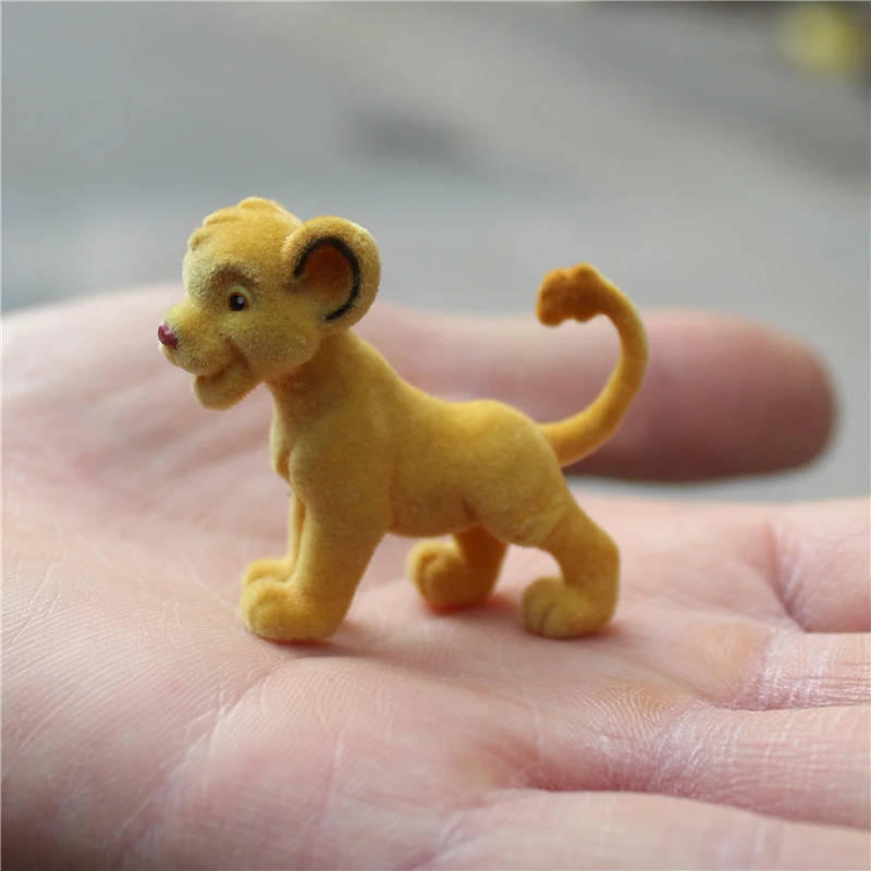 6piece 5cm High quality Disney the Lion King Simba flocking simba collection ornaments  figure toys