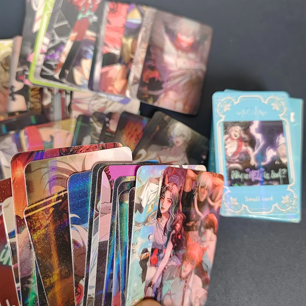 Album de cartes laser Druo Manga, cartes de collection, personnages de bandes dessinées, What in Hell is bad, 100 pièces/ensemble