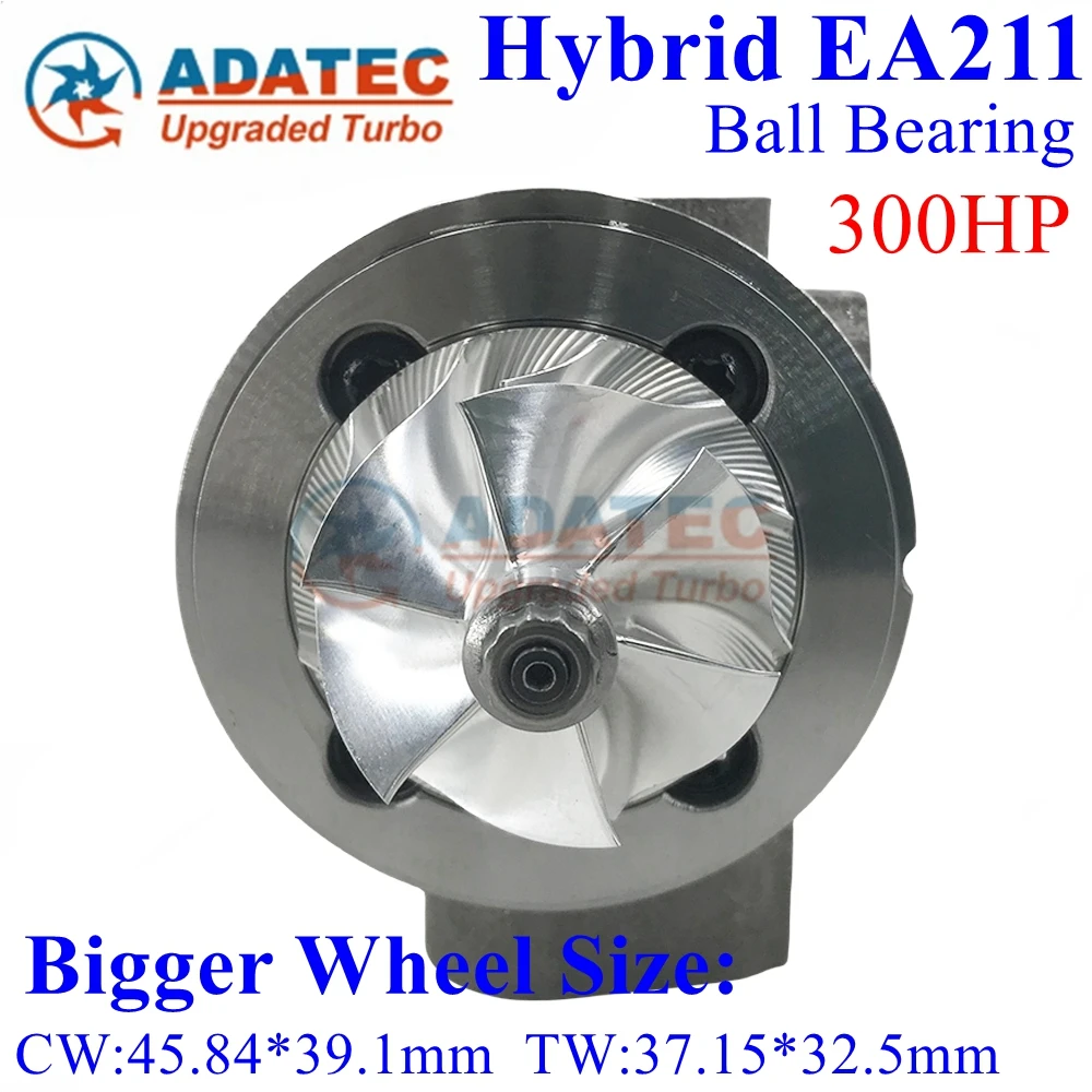Ball Bearing EA211 300HP Turbo Cartridge 04E145702H 04E145702G 16389700000 Turbine CHRA FOR Audi A3 Q3 1.4 TSI CSSA CSTA DBVA