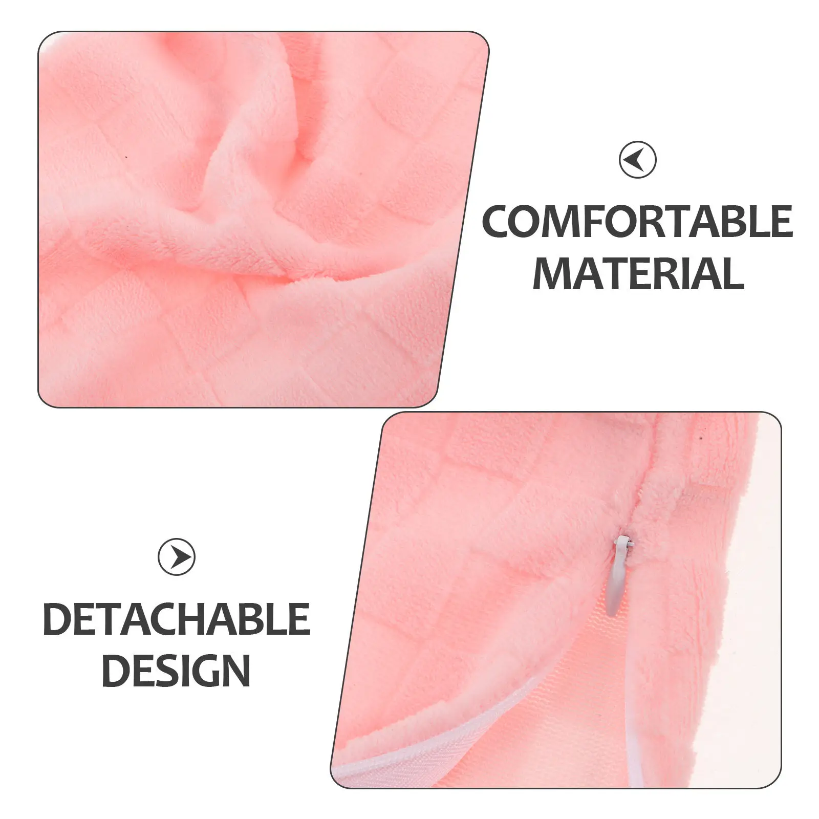 Soft Flannel Cylindrical Pillow Cover for Neck Roll Bolster Cushion - Round Cylinder Pillow Case Cover Washable Cozy Boho Style