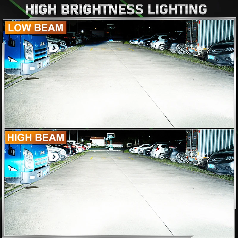 HLXG H4 سيارة صغيرة لمبة المصباح 30000LM 300 واط Canbus السيارات دراجة نارية جهاز عرض صغير المزدوج عالية منخفضة شعاع LHD التوصيل والتشغيل مصباح 2 قطعة