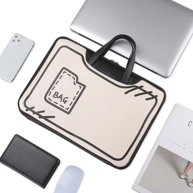 13/16in Korean Style Computer Bag Laptop Sleeve Computer Case Portable Commuting Handbag Ins Shockproof Ipad Pro Bag