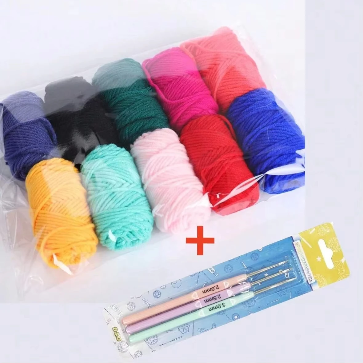 10Pcs Wool Yarn Rol…