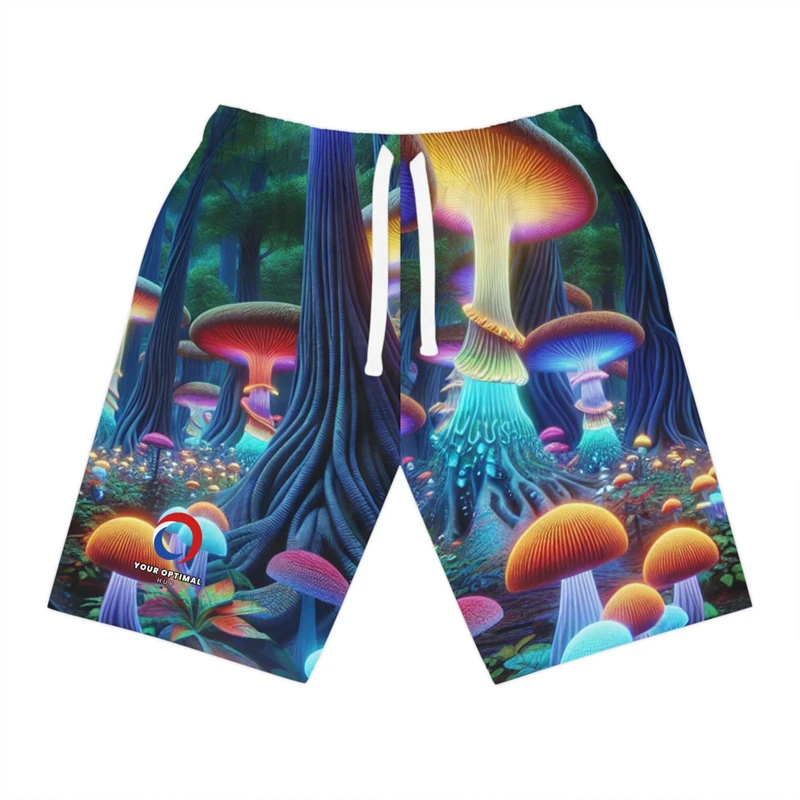 New Summer Magic Mushroom Graphic 3D Print Shorts Men's Hawaiian Tracksuits Pants Man Clothing Cool Clothes Hot Sale Men Shorts