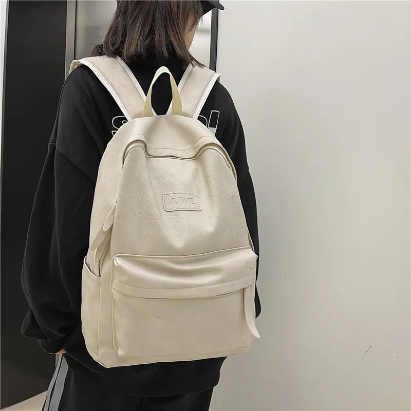 

New Women Man Backpack Soft Leather Men's Backpacks Girl Luxury Designer Back Pack Laptop Bag Large Capacity Travel Students Bag