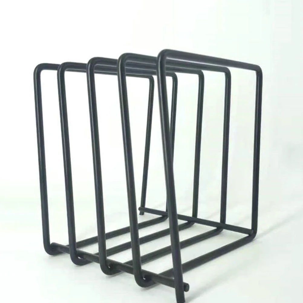 

Black Iron Record Rack CD Display Stand Desktop Vinyl Holder Sturdy Design Portable Music Lover Gift CD Box Storage Solution