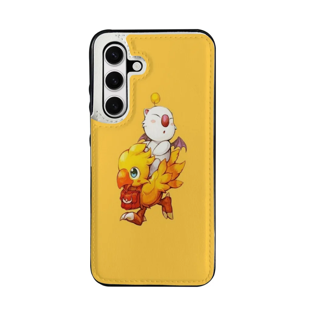 Chocobo & Moogle Final Fantasy Samsung S24 Series Clamshell Phone Case,Galaxy S24,Galaxy S24 Plus,Galaxy S24 Ultra