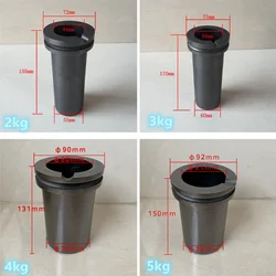 Crogiolo di grafite da 1kg/2kg/3kg/4kg/5kg per la fusione di oro, argento, rame, utensili per gioielli in fusione di stampi per colata di forni