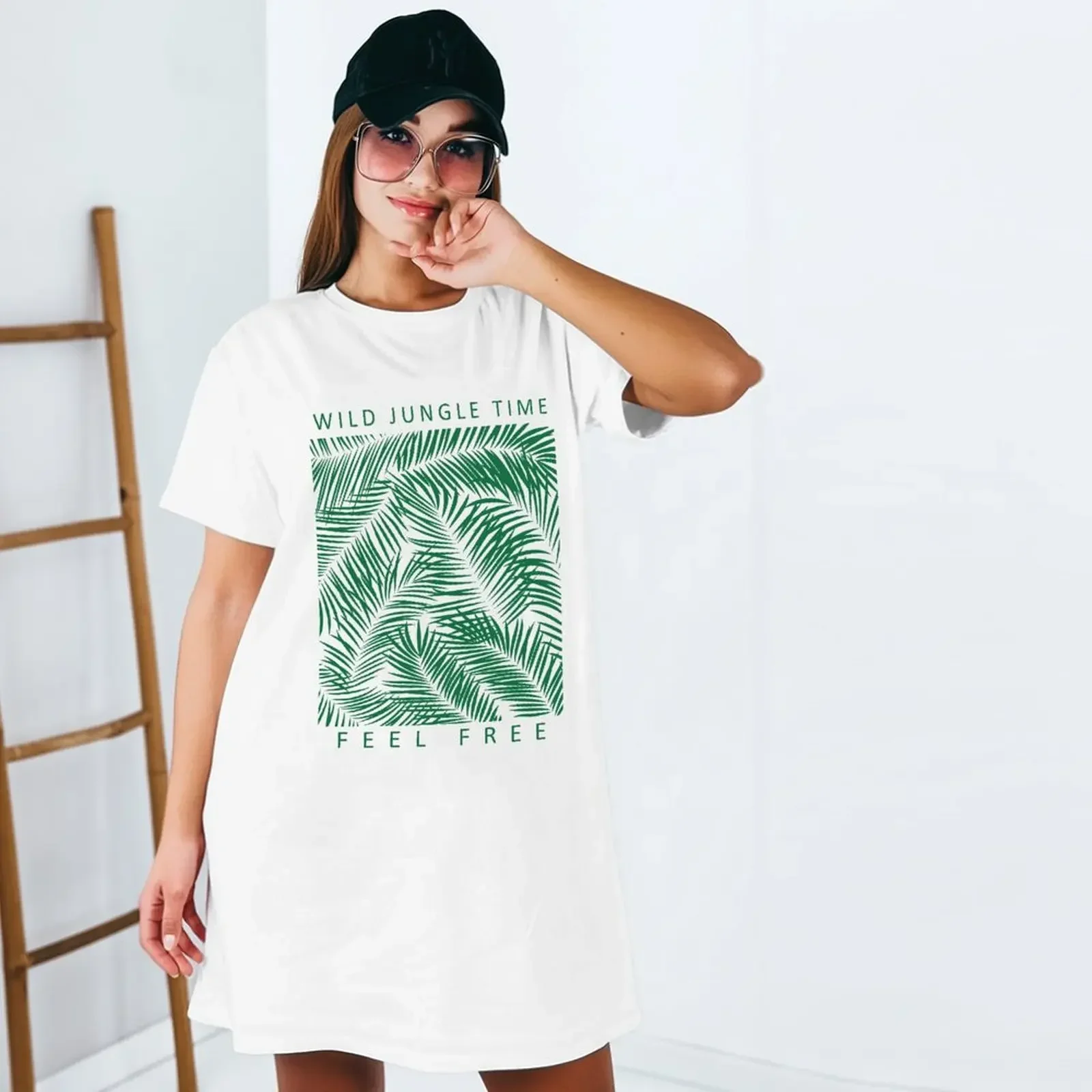 

Women Summer Short Sleeve T-Shirts Oversized Fashion Casual Tops Printed Pattern Tee T Shirt Women Clothing Couple Clothes