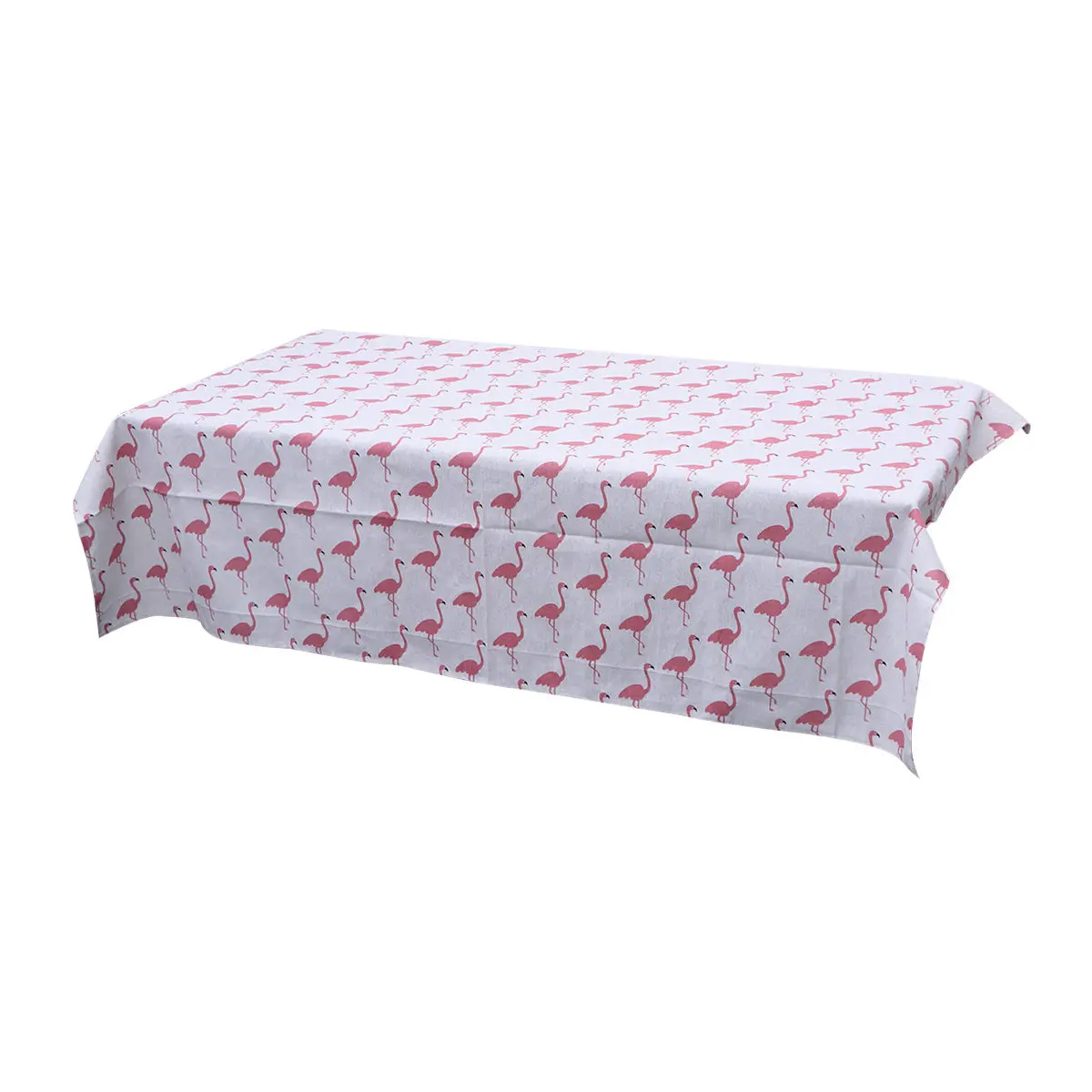 

Flamingo Tablecloth Cotton Linen Blend Rectangular 100X140Cm Table Cover For Dining Room Kitchen Desk Outdoor Picnic Decor