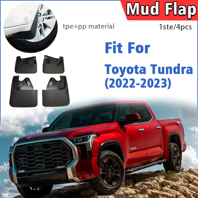 

2022 2023 FOR Toyota Tundra Mud Flap Guards Splash Mudguard Fender Mudflaps Car Accessories Front Rear 4pcs