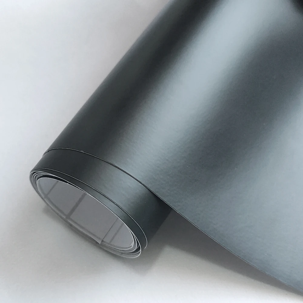 Premium Black Matte Vinyl Car Wrap Film Foil Sticker Sheet Vehicle Decal Window Trim Console Computer Air Bubble Free