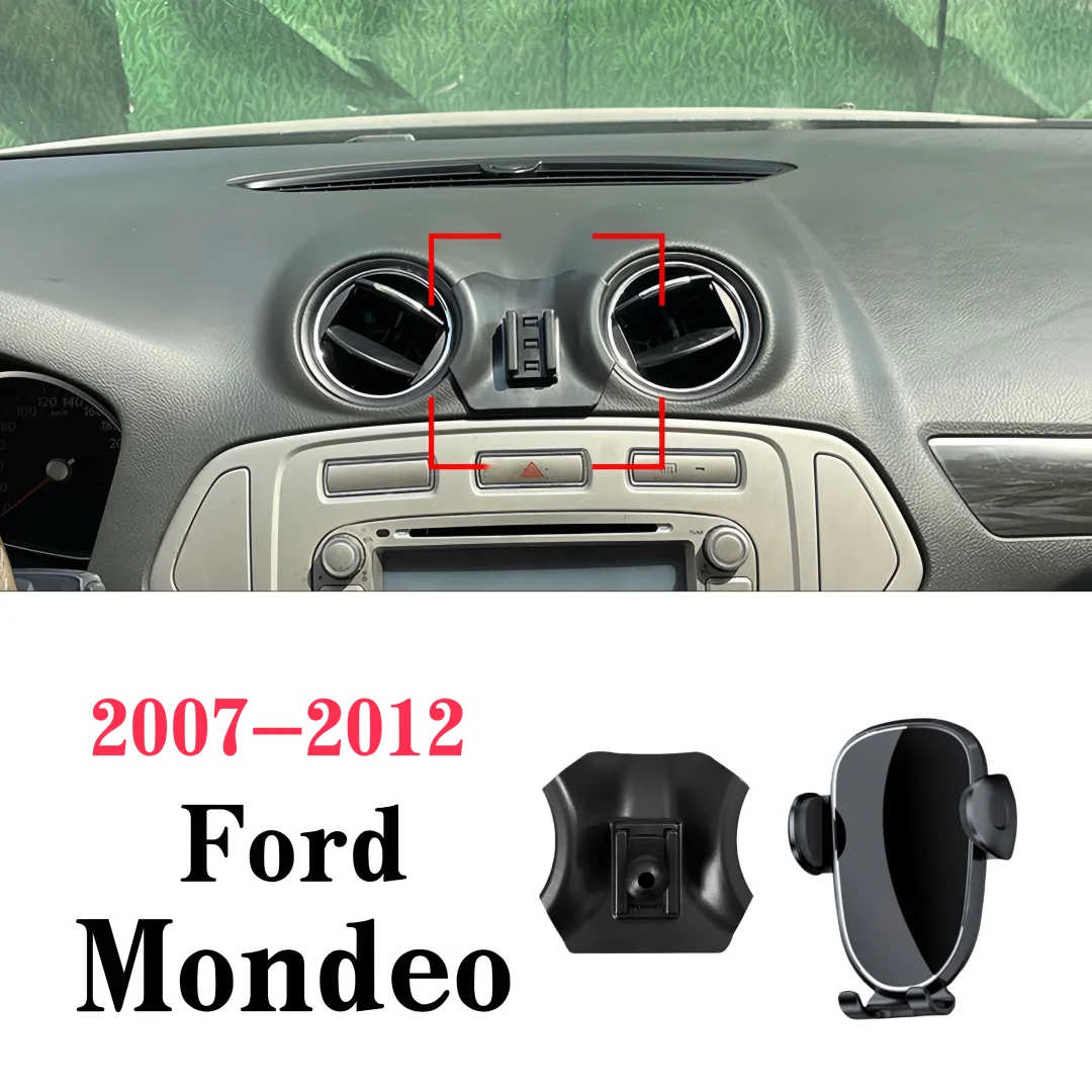 Geschikt voor Ford 2007-2012 Ford Mondeo auto telefoonhouder, vaste navigatie telefoonhouder accessoires, auto Mondeo telefoonplaatsingsrek voor modellen met linksgestuurde besturing.