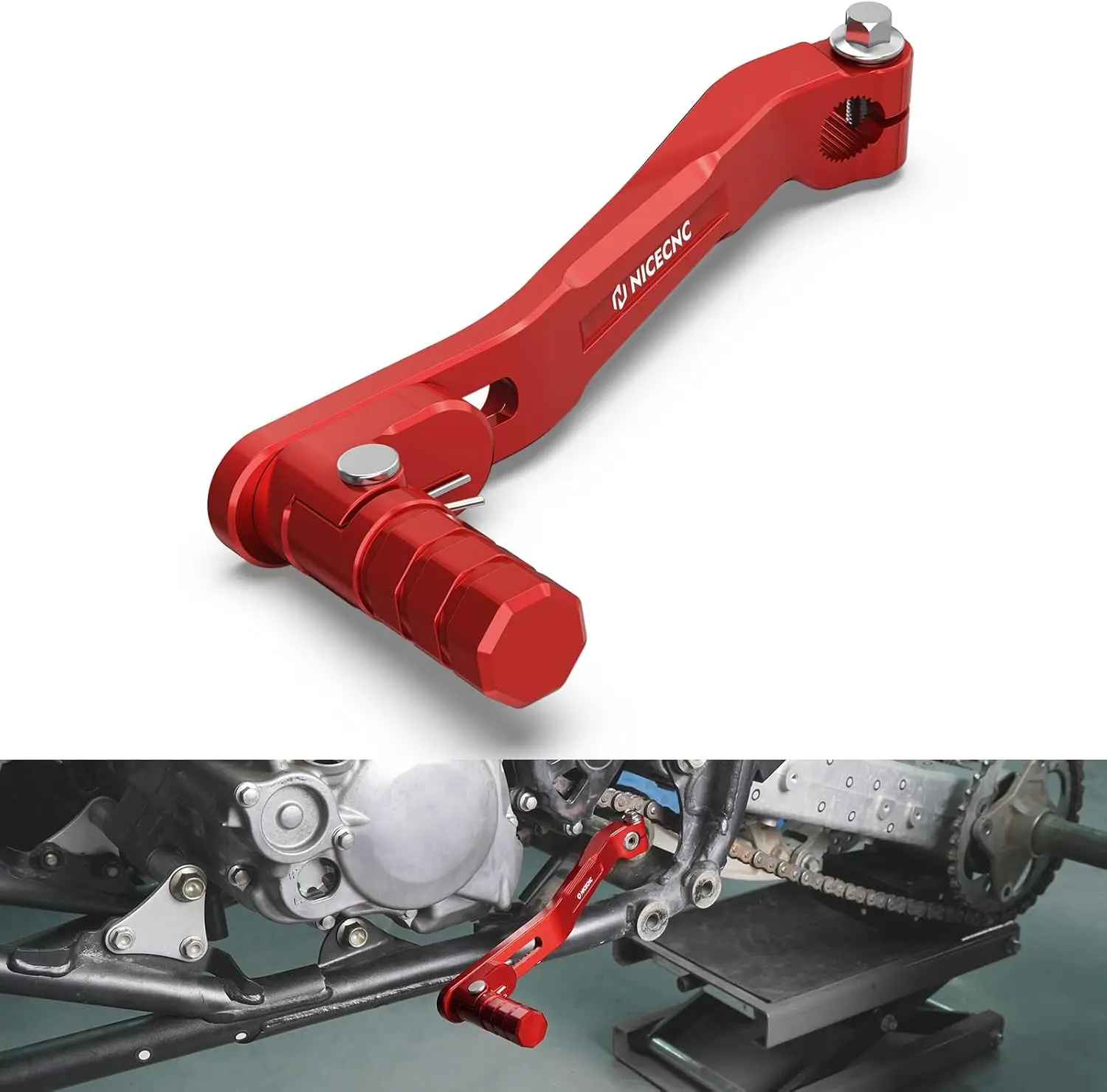 

Складной рычаг переключения передач для мотоцикла, совместимый с Honda TRX450R 2006 2007 2008 2009, TRX450ER 2006-2011 2012 2013 2014, замена