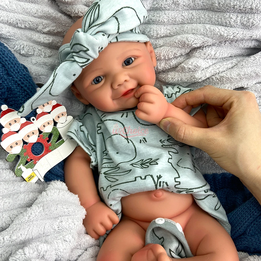 43cm artistieke siliconen reborn pop handgemaakte zachte levensechte waterdichte babyjongen/meisje cadeau voor dementiepatiënten kinderspeelgoed