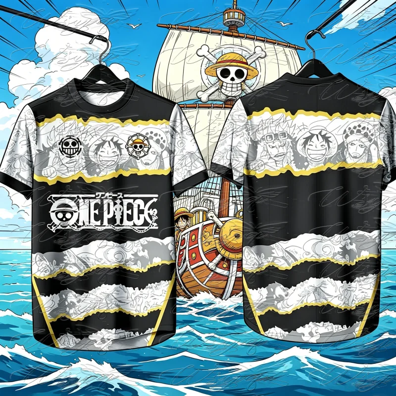 3D Printing One Piece - Camiseta Deportiva de Secado Rápido con