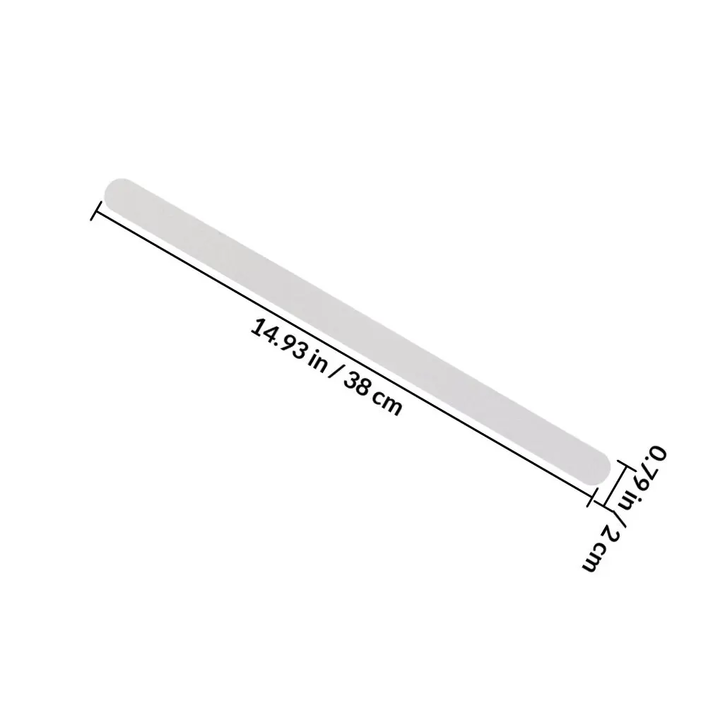 12Pcs White Anti Tape Non Strips Stickers for Stairs Steps Ladders Ramps Scaffolding Safety Non Slip Floor Tape