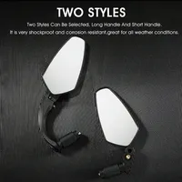 WEST BIKING 1/2pcs Bike Rear View Mirror Wide Angle MTB Road Bicycle Handlebar Mirrors 360°Adjustable Lens Cycling Accessories