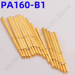 20/100 Stuks PA160-B1 Lente Test Sonde Test Pin Pogo Pin P160-B1 P160-B Ict Pcb Testtool 0.99/1.36/24.5Mm Gouden Naald Puntige Punt