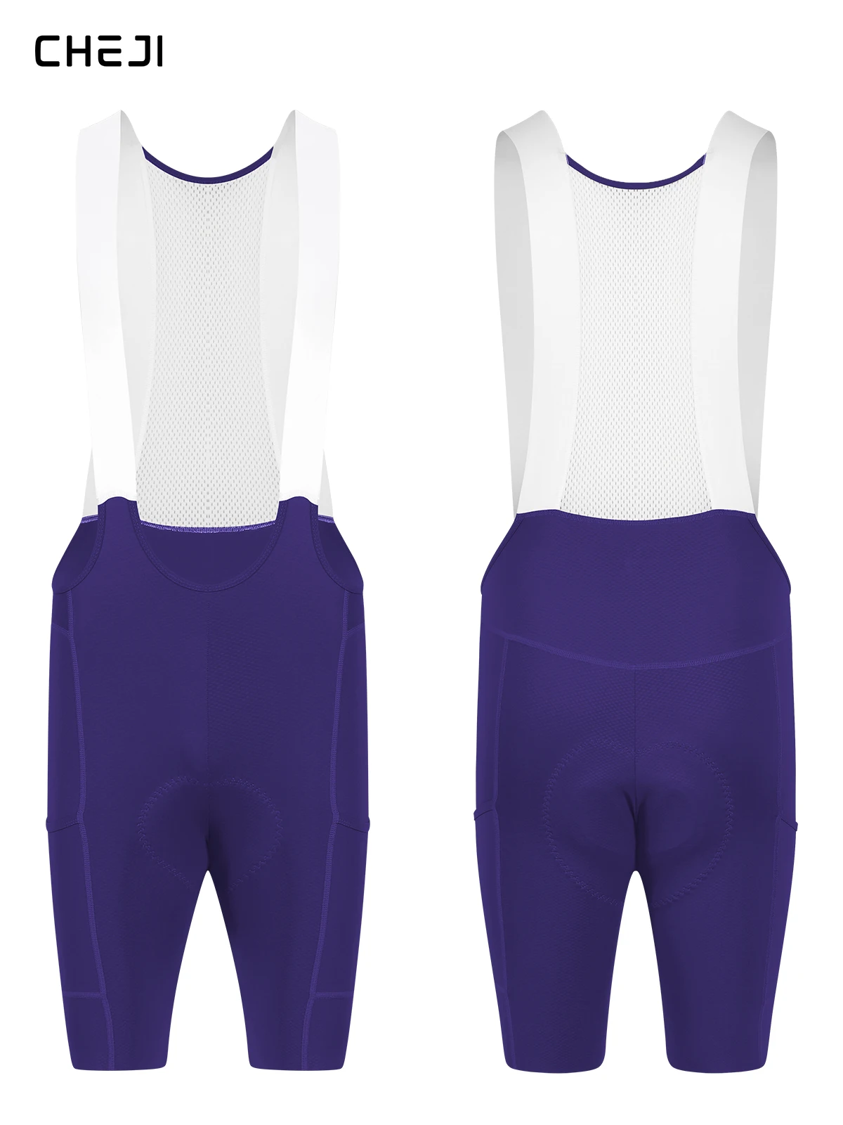 Cheji Herren-Radlerhose mit Trägern – Detail 32