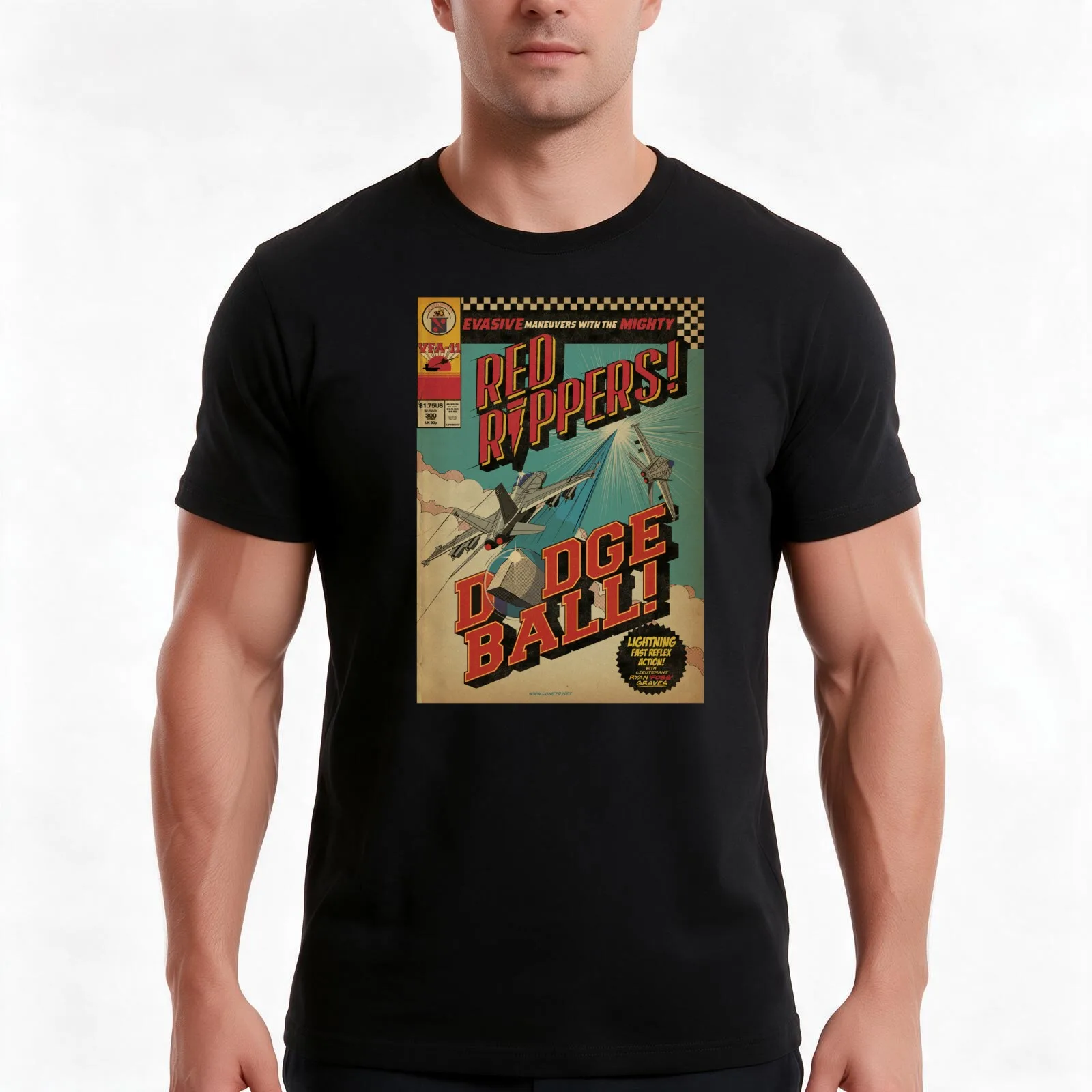 The Red Rippers-Dodgeball T-Shirt, Summer Casual Cotton Tee, Oversized Streetwear Tops, Vintage Graphic Print, Unisex Men Women