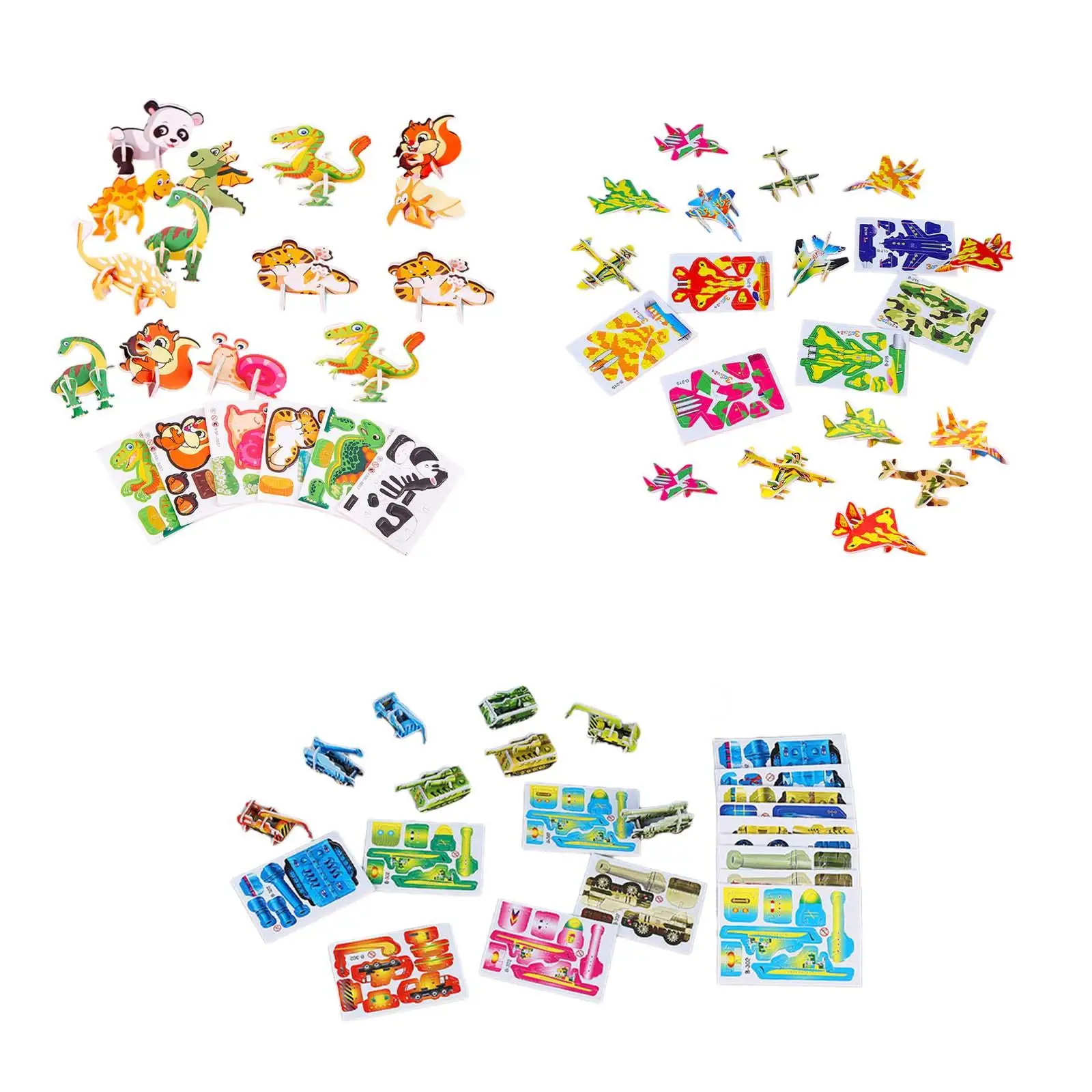 Colorful 3D Puzzle Set for Kids - Fun Learning Activity, Ages 4-7