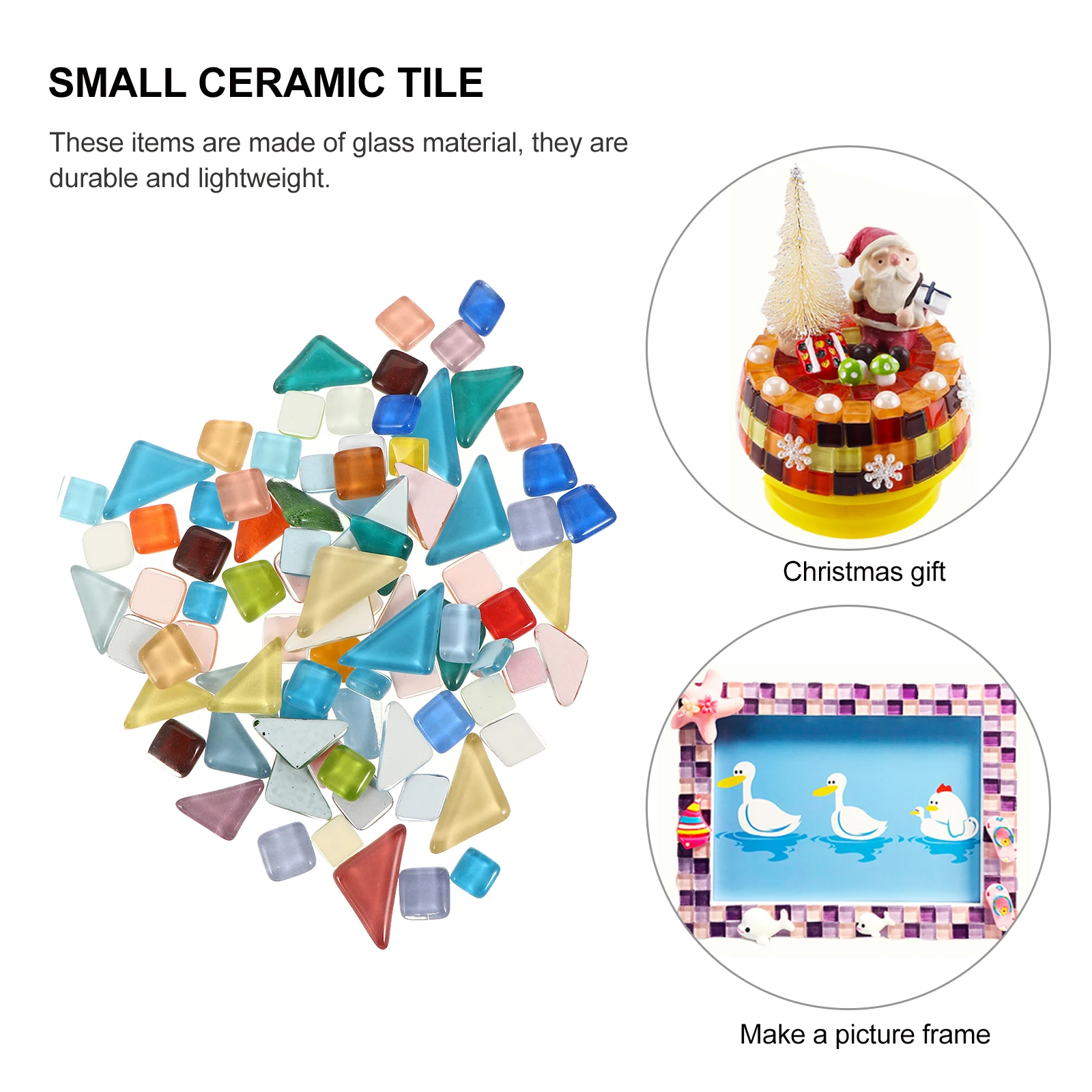 

Creative 200g Glass Mosaic Tiles Safe Material Diy Craft Home Decoration Supplies