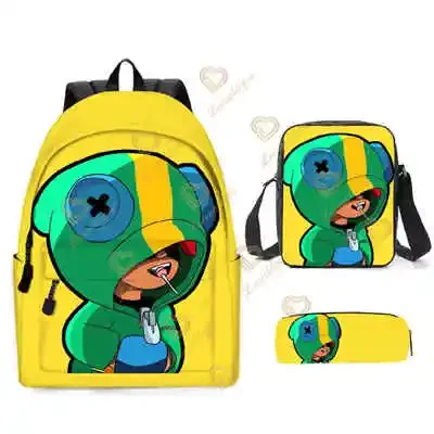 3pcs/Set Games Backpack New Game Stars Fashion Backpack Shoulder Bags 3D Print School Bag Mochilas Student Backpack