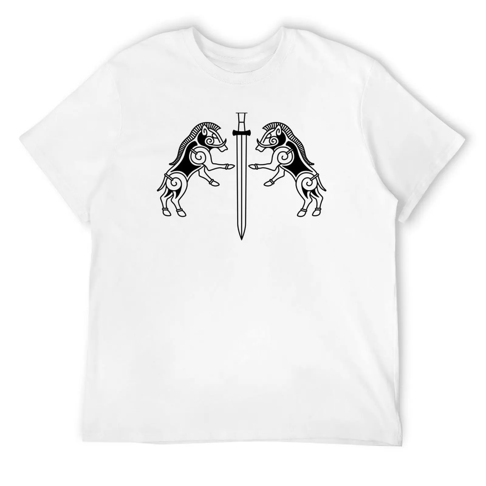 Fighting Nordic Boars with Viking Sword T-Shirt hippie clothes funny gifts workout shirts for men