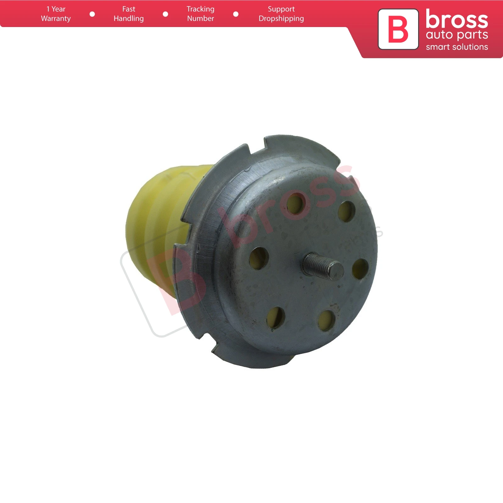 Bross Auto Parts BSP912 Rear Suspension Leaf Spring Bump Stop 516688, 1351266080, 5166.88 for Ducato Jumper Boxer Relay 2006-On