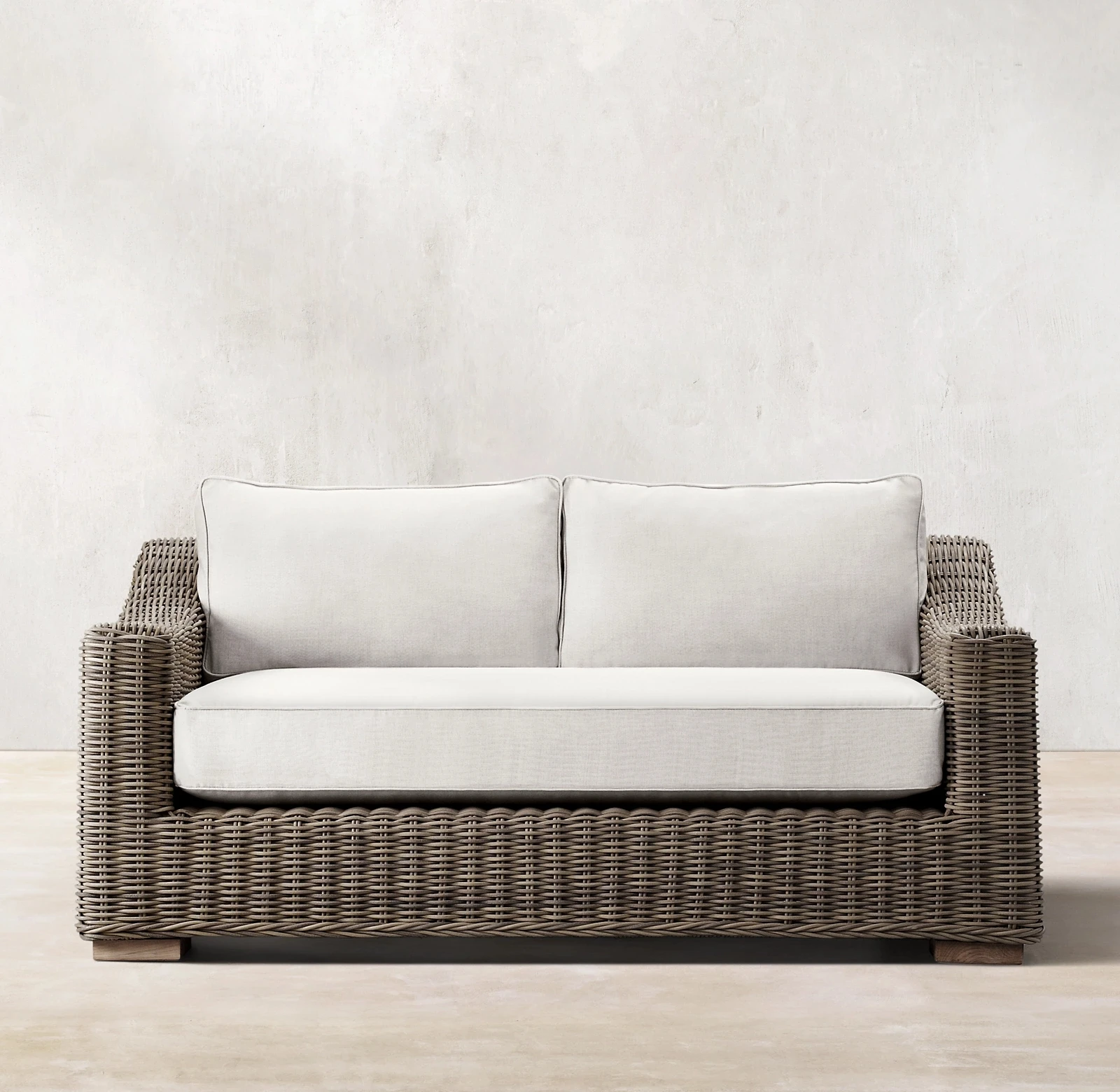 Outdoor Anzug Hotel Garten Rattan Terrasse Sofa Sets Korb Rattan Sofa Outdoor Aluminium Rahmen Rattan Sofa Set