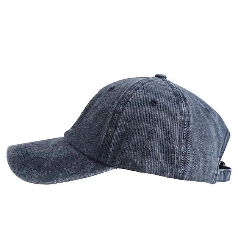 New Arrived Men Women Cotton 3D Embroidery Fashion Dad Hat Classic Denim Style Snapback Baseball Cap Outdoor Casual Visor Cap