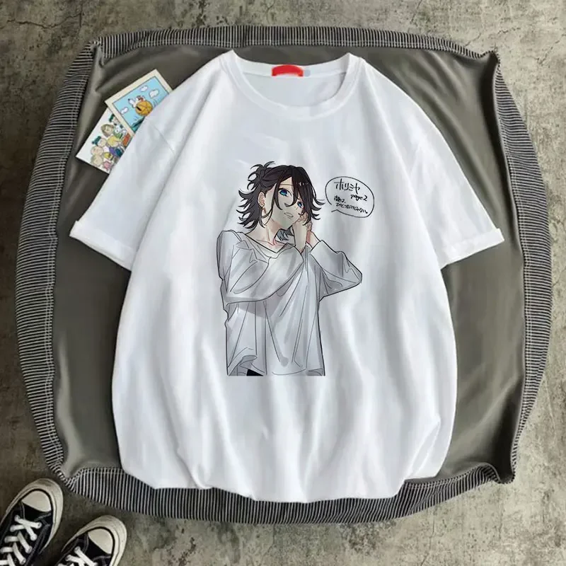 Summer Casual Women T-shirt Kawaii Horimiya Hori San Miyamura Kun Anime Graphic T Shirt Female Ulzzang Harajuku Clothes Top Tee