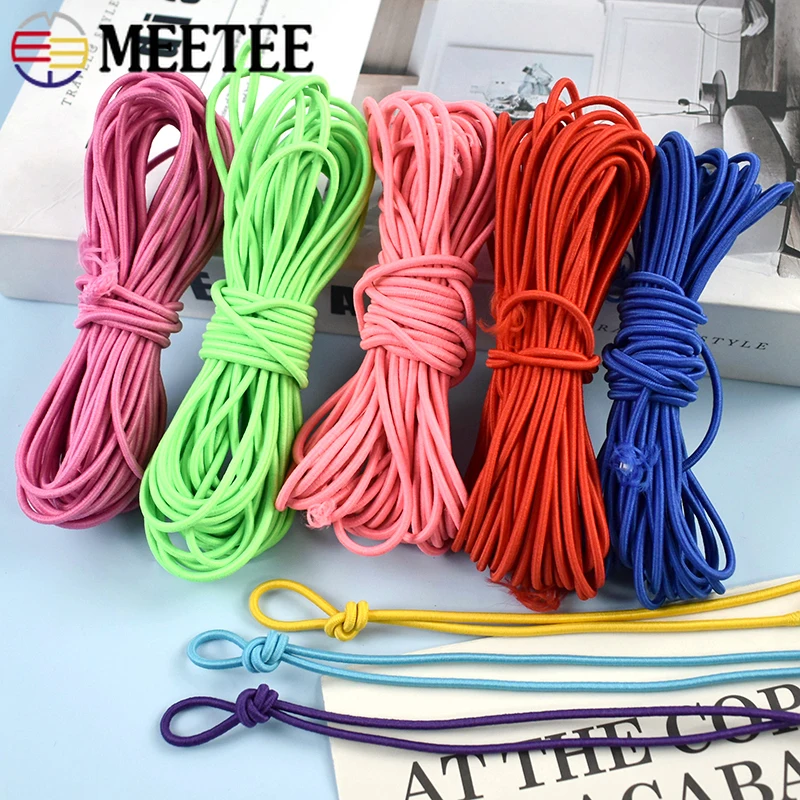 

10/20Meters 2.5mm Polyester Elastic Rope for Pants Waist Shoes Clothes Rubber Band Hair Bands DIY Garment Sewing Accessories