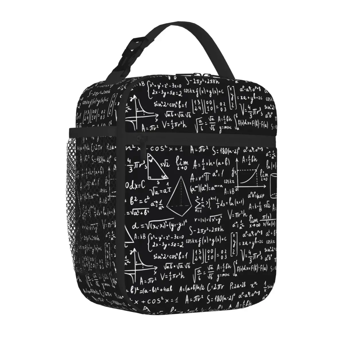 Bestselling Science Black Board Math Pattern Funny Gift School Style Student Lunch Bag Road Trip Lightweight Lunch Bag