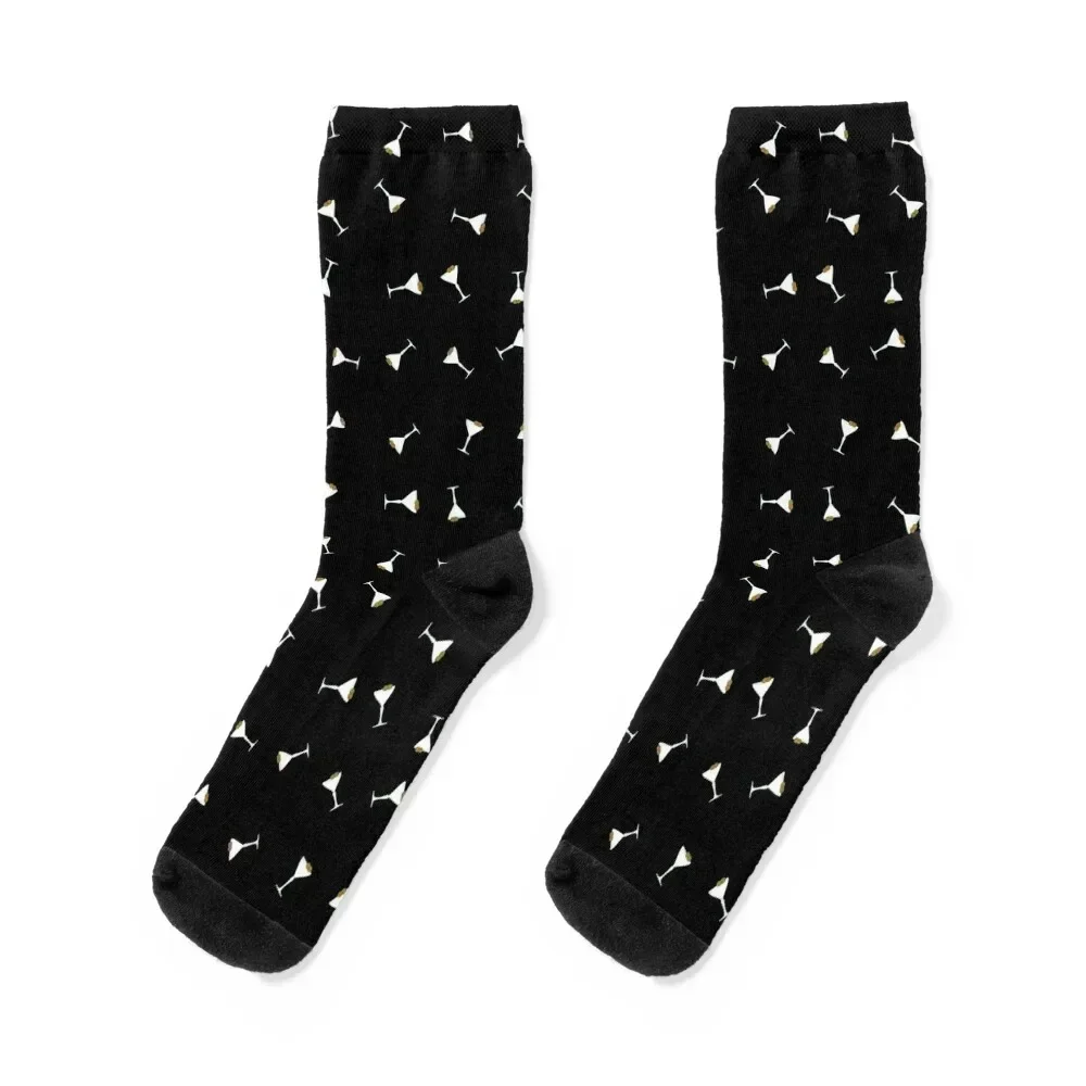 

Martinis on Black Socks halloween summer anime winter Woman Socks Men's