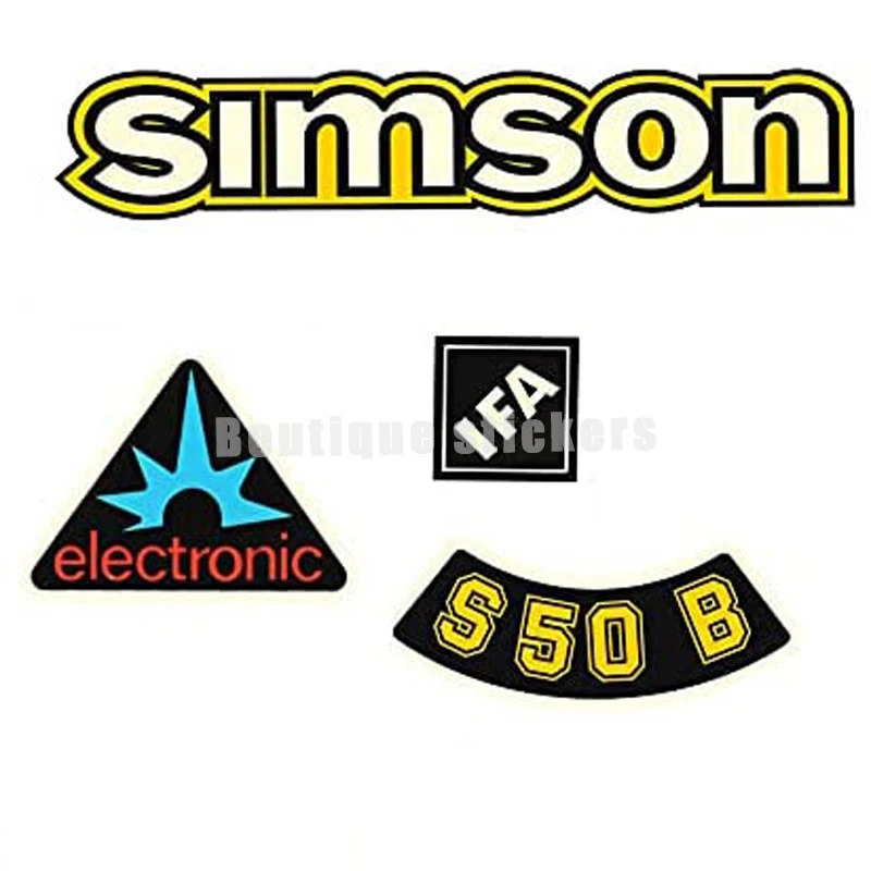 Decorative Simson S50B IFA Electronic Retro Sticker DDR Style Imitation Original Car Sticker Waterproof To Block Scratches