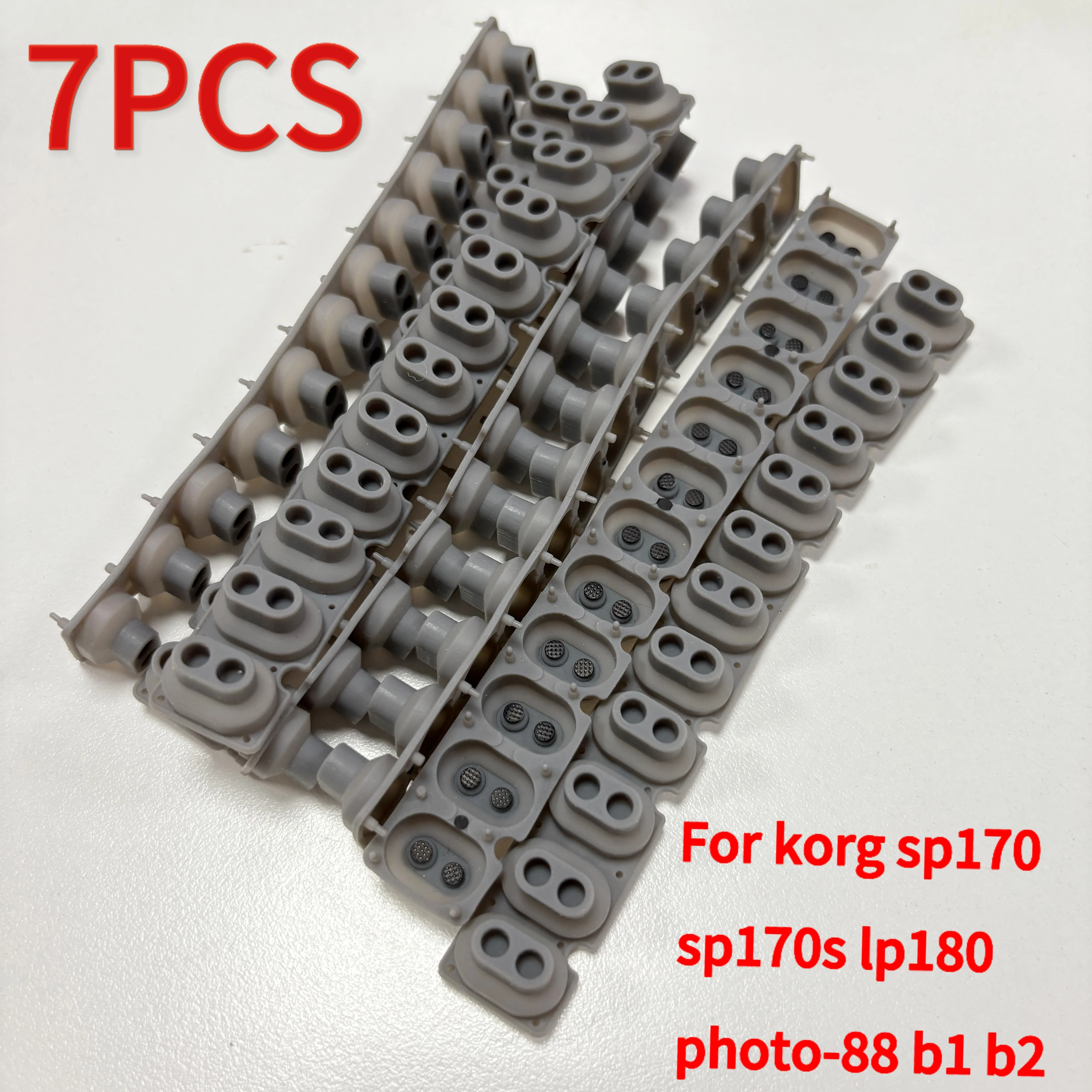 7PCS/Lot Rubber Strips For Korg SP170 SP170S SP280 Photo-88 B1 B2 LP180 Krome88 RH4-Keybed Conductive Contact Button Repair