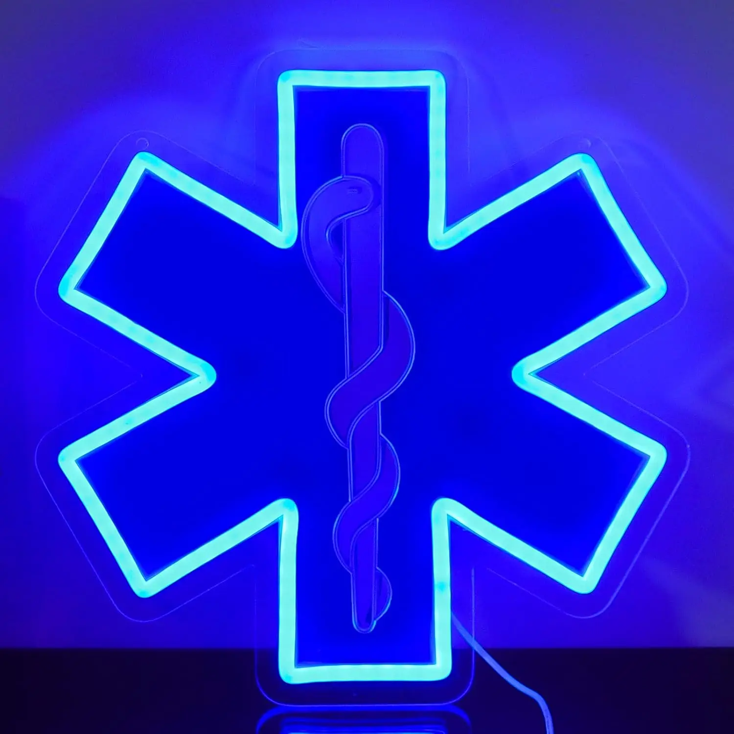

Star of Life Neon Sign Art Wall Light USB LED Neon Light for Party Garage Bar Gaming Room Bedroom Decoration Gift Night Light