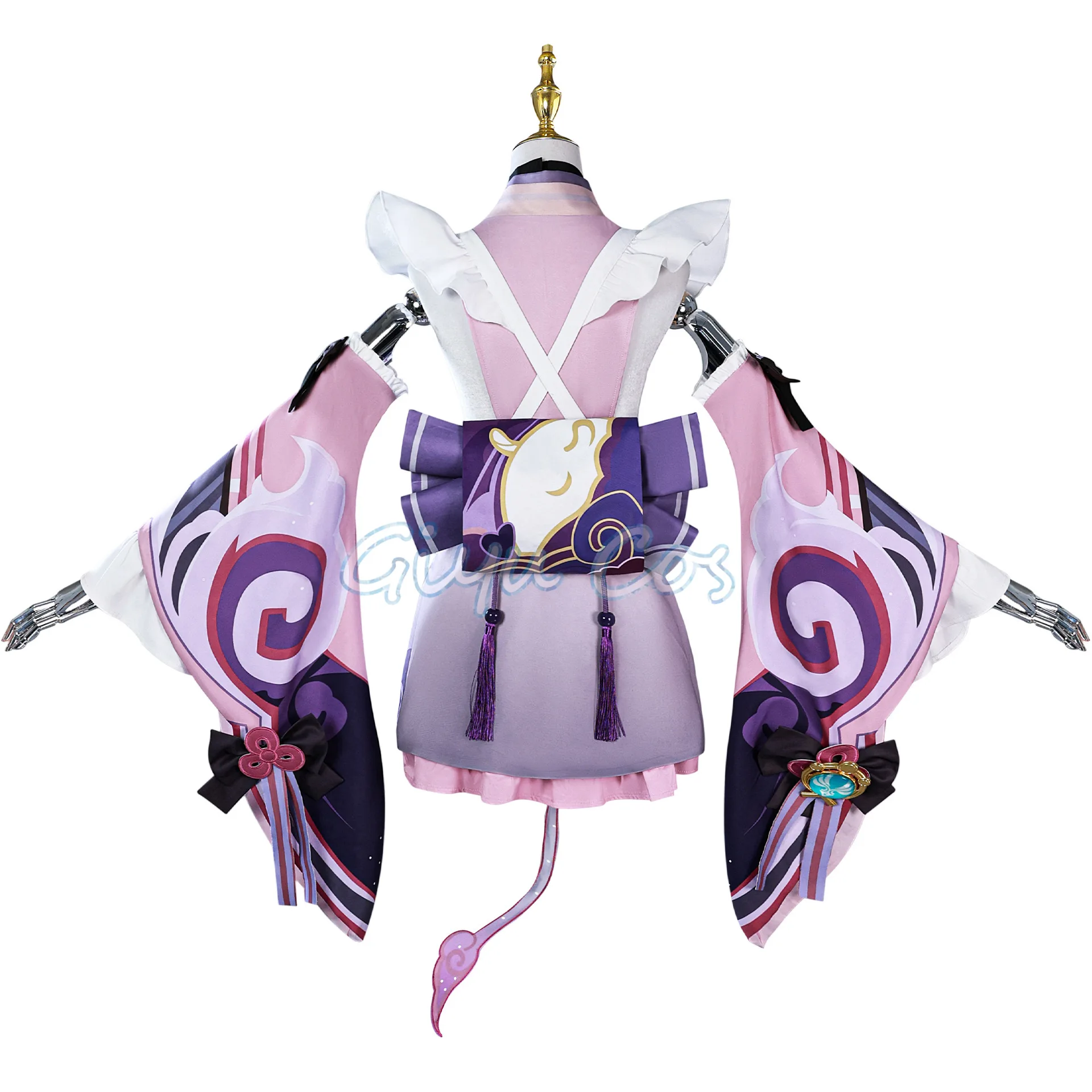 Genshin Impact Yumemizuki Mizuki Cosplay Costume Full Set Carnival Uniform Halloween Party Masquerade for Women Game - view 3