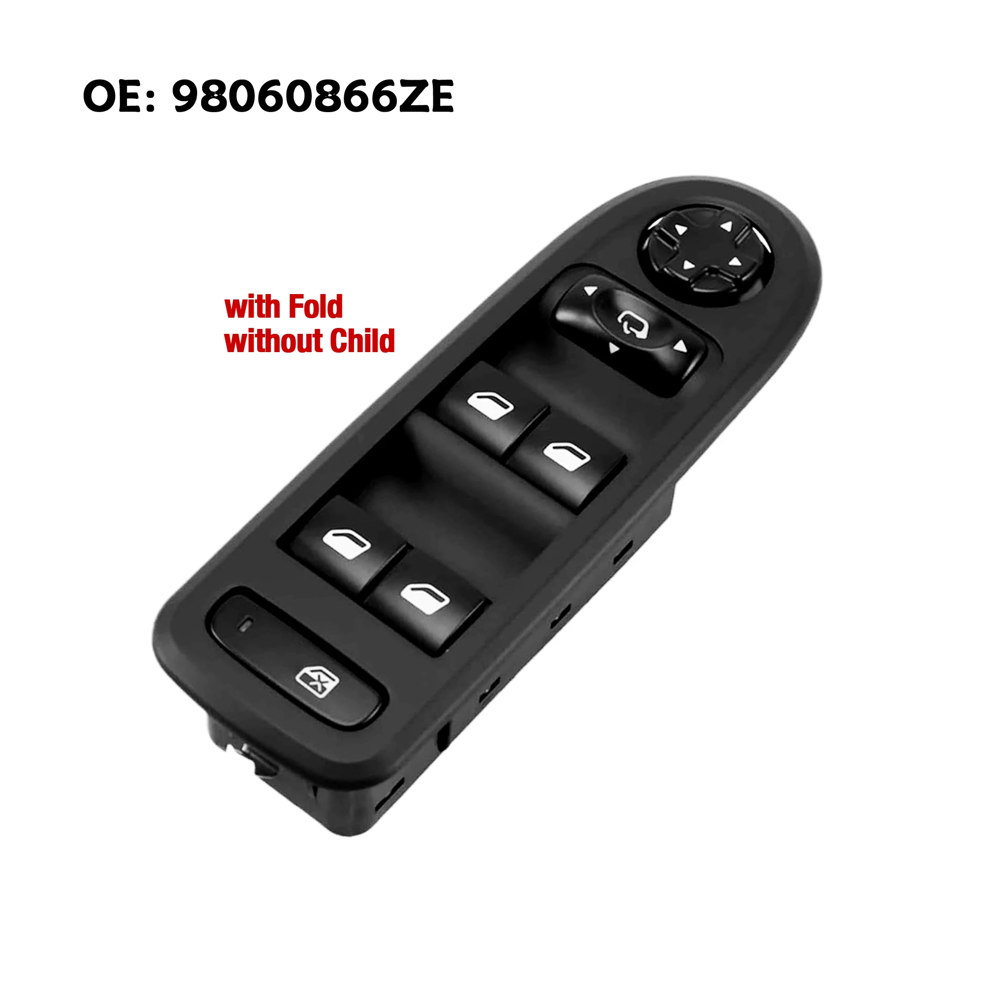 

98060866ZE для Peugeot 208 308 408 508 2010 2011 2012 2013, со складным мастер-панель переключателя управления стеклоподъемником
