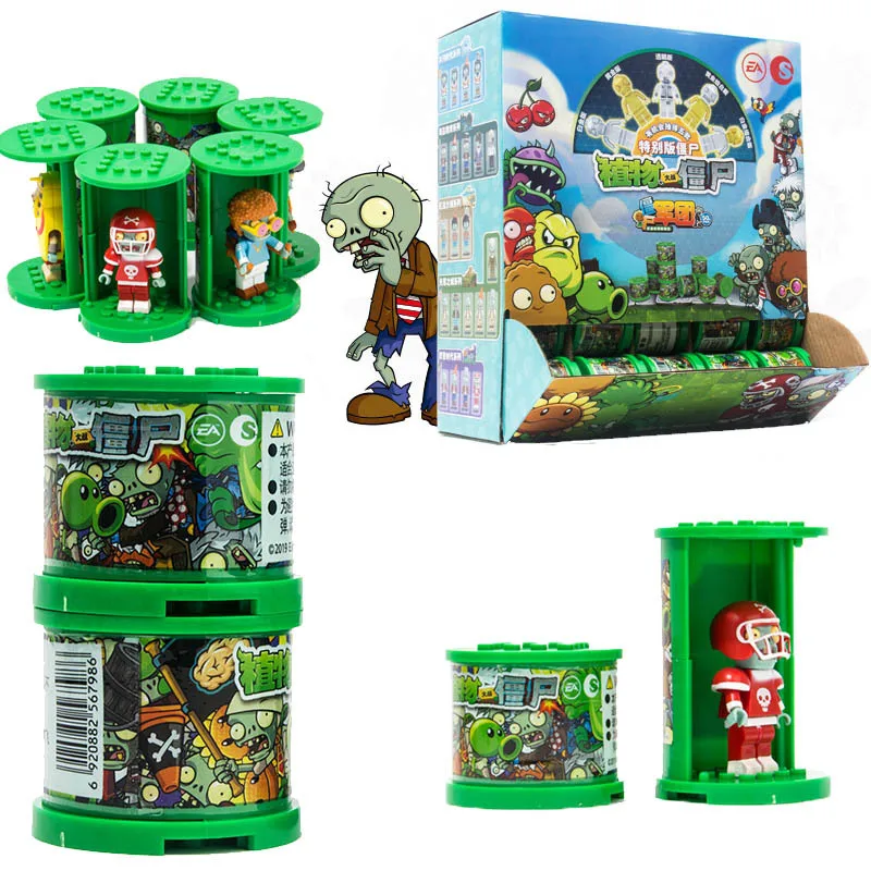 Plants vs. Zombies 50 Styles Zombie Legion Assembly Block Model Children and Boys Collection Toy Gifts